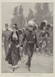 Domingo en Aldershot, el General Sir Redvers Buller regresando de la Iglesia